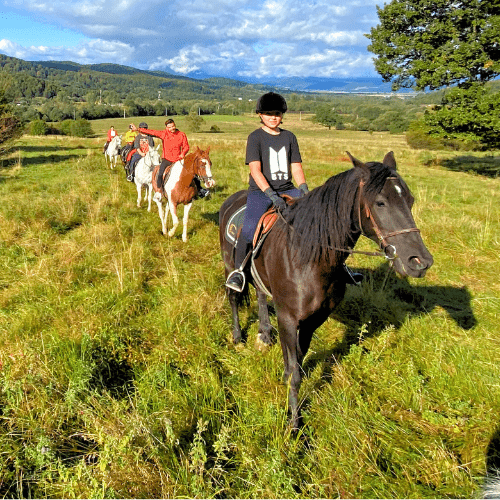 Călărie recreativă în natură la Centrul de Echitație Diana, aproape de Brașov